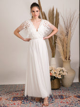 Load image into Gallery viewer, Rustic boho wedding dress