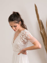 Load image into Gallery viewer, Rustic boho wedding dress