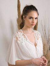 Load image into Gallery viewer, Simple boho wedding dress, Modest and effortlessly beautiful bohemian wedding dress