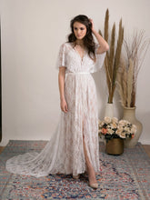 Load image into Gallery viewer, Bohemian lace wedding dress