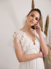 Load image into Gallery viewer, Rustic boho wedding dress