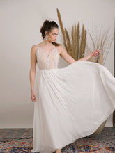 Load image into Gallery viewer, Dreamy unique lace wedding dress with feminine silhouette
