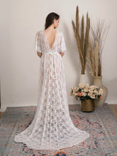 Load image into Gallery viewer, Bohemian lace wedding dress
