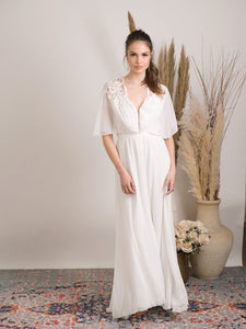 Simple boho wedding dress, Modest and effortlessly beautiful bohemian wedding dress