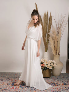 Simple boho wedding dress, Modest and effortlessly beautiful bohemian wedding dress